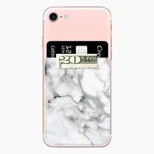 iDecoz Phone Pocket in White Marble